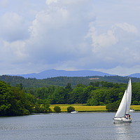 Buy canvas prints of Sailing on Lake Windermere by Terry Hunt