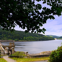 Buy canvas prints of Ladybower Dam and Reservoir by Terry Hunt