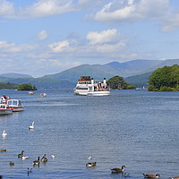 Buy canvas prints of Bowness on lake Windermere by Terry Hunt