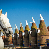 Buy canvas prints of Oast Houses in Kent by Terry Hunt