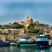 Buy canvas prints of Gozo Harbour,  by Terry Hunt