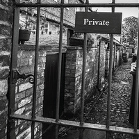 Buy canvas prints of  Private no entry by Kevin Clelland