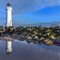 Buy canvas prints of Perch Rock Lighthouse by Kevin Clelland