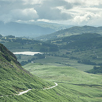 Buy canvas prints of View from Hardknott pass by Kevin Clelland
