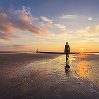 Buy canvas prints of Anthony Gormley Statue by Kevin Clelland