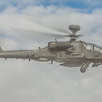 Buy canvas prints of Apache Helicopter by Kevin Clelland