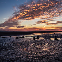 Buy canvas prints of Sunset at Crosby Beach by Kevin Clelland