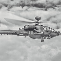 Buy canvas prints of Apache Helicopter by Kevin Clelland