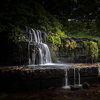 Buy canvas prints of Waterfall at Nidderdale by Kevin Clelland