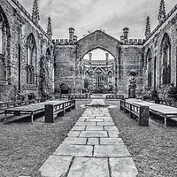 Buy canvas prints of St.Luke's Bombed out Church Liverpool by Kevin Clelland