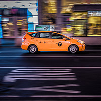 Buy canvas prints of New York Cab by Kevin Clelland