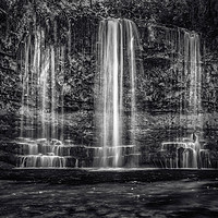 Buy canvas prints of Sgwd yr Eira Waterfall BreconBeacons  by Kevin Clelland