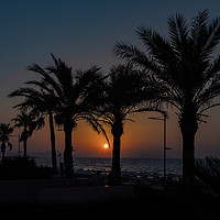 Buy canvas prints of Sun setting in Crete by Kevin Clelland