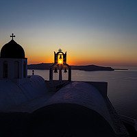 Buy canvas prints of Santorini Chapel of Panagia by Kevin Clelland