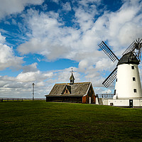 Buy canvas prints of Lytham St.Annes windmill by Kevin Clelland