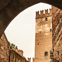 Buy canvas prints of Verona Castle by Amy Powell