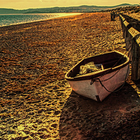 Buy canvas prints of  Pwllheli Beach by Chris Evans