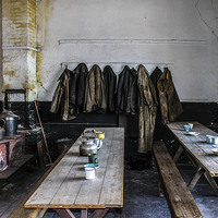 Buy canvas prints of  Vintage Miners Canteen at Llanberis  by Chris Evans