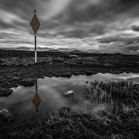 Buy canvas prints of  Gas Marker on the River Clwyd  by Chris Evans