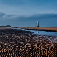 Buy canvas prints of Talacre Lighthouse  by Chris Evans