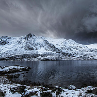 Buy canvas prints of Llyn Idwal Calm before the Storm  by Chris Evans