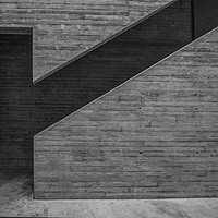 Buy canvas prints of Mostyn Gallery Stairwell  by Chris Evans