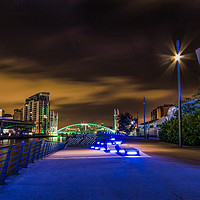 Buy canvas prints of Salford at Night  by Chris Evans