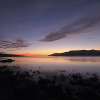 Buy canvas prints of  Loch Scridain Sunset by Rob Woolf