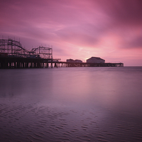 Buy canvas prints of  Clacton Pier Pinks by Rob Woolf