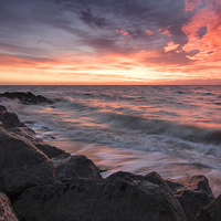 Buy canvas prints of Holland on Sea, The Devil in the Sky by Rob Woolf