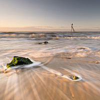 Buy canvas prints of Walton on the Naze Sunrise Flow. by Rob Woolf