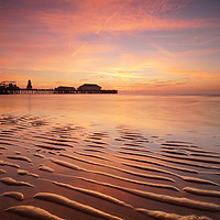 Buy canvas prints of Clacton on Sea Lines in the Sand by Rob Woolf