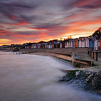 Buy canvas prints of Walton on the Naze Sunset by Rob Woolf