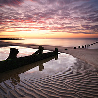 Buy canvas prints of Walton on the Naze Sunrise by Rob Woolf