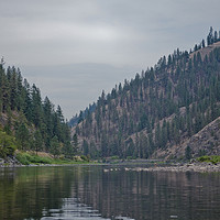 Buy canvas prints of At a River Bend in Idaho by Wilhelmina Hayward