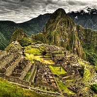 Buy canvas prints of The Machu Picchu HDR . Wonder of humanity by HQ Photo