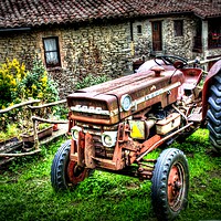 Buy canvas prints of HDR Rusty tractor  by HQ Photo