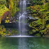 Buy canvas prints of the Green Waterfall by HQ Photo