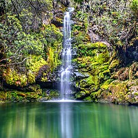 Buy canvas prints of High Waterfall in colombia by HQ Photo