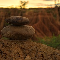 Buy canvas prints of Relaxing Two stones by HQ Photo