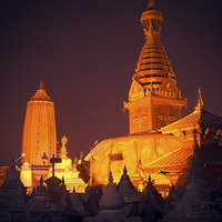 Buy canvas prints of Swayambhunath Stupa! by Nabaraj Regmi