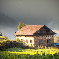 Buy canvas prints of Beautiful Houses of Nepali village by Nabaraj Regmi
