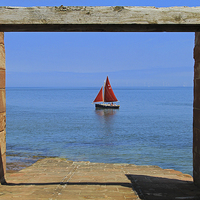Buy canvas prints of  Abandoned Lifeboat Station Slipway Yacht by David Chennell