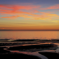 Buy canvas prints of  Fylde Coast Sunset  by David Chennell