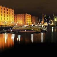 Buy canvas prints of  Liverpool Albert Dock by David Chennell