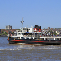 Buy canvas prints of  Mersey Ferry Snowdrop by David Chennell