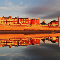 Buy canvas prints of Grand Metropole Hotel Blackpool Reflection  by David Chennell