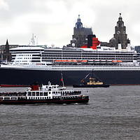 Buy canvas prints of Queen Mary 2 by David Chennell