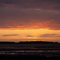 Buy canvas prints of Hilbre Island Afterglow  by David Chennell