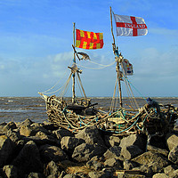 Buy canvas prints of Grace Darling Pirate Ship  by David Chennell